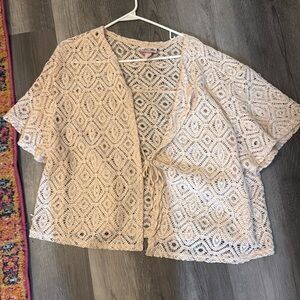Future Collective Alani Noelle Lace Tie-Front Top